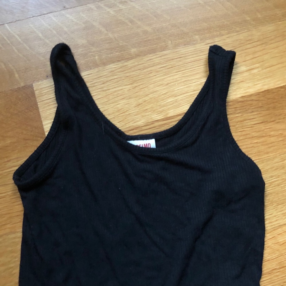 Black Ribbed Bodysuit - Picture 3 of 4